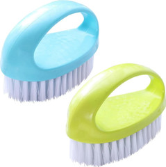 2 Pack Scrubbing Brushes for Cleaning, Heavy Duty Scrub Brush Nylon Stiff