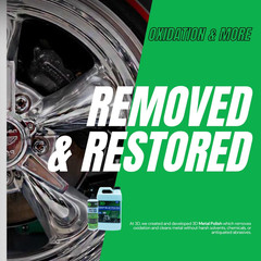 Metal Polish – Heavy Duty Car Metal Polish for Aluminum, Chrome, Brass, Copper,