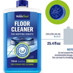 Robot Mop Floor Cleaning Solution 25 oz – Low Foam Concentrate, Compatible with