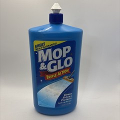 Vtg Mop & Glo Triple Action Floor Shine Cleaner 32 oz Discontinued NOS