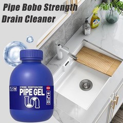 Pipe Bobo Drain Cleaner 10.6OZ, Professional-Grade Drain Clog Remover for Kitche