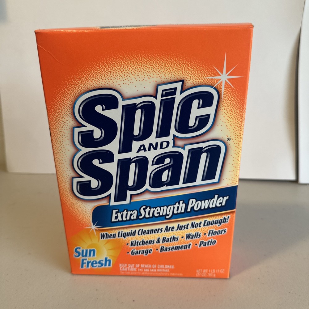 Spic And Span Extra Strength Powder Sun Fresh Scent 27 Oz Box Unopened.
