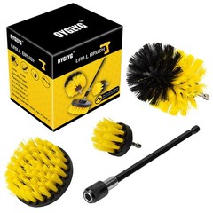 Drill Brush Attachment Set – 4 Piece Cleaning Kit for Bathroom Surfaces