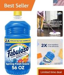 Multi-Purpose Cleaner and Floor Cleaner, 2X Concentrated Formula, Long-Lastin…