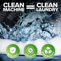 Renuv Washing Machine Cleaner Tablets, 6 XL Tablets, 6 Month Supply, HE Safe