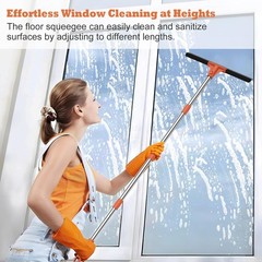Floor Squeegee for Concrete Floor,18″ Large Heavy Duty Squeegee for Floor, Rubbe