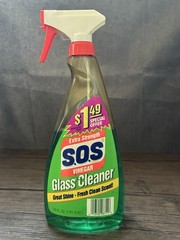 Vintage S.O.S Vinegar Glass Cleaner Extra Strength 32 oz Rare