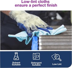 Tork Low-Lint Cleaning Cloth Blue, Flat Pack, 1 x 250 Cloths, 192481