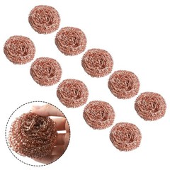 10 PCS Copper Wire Ball Copper Wire Cleaning Ball Solder Iron Tip Nozzle Cleaner