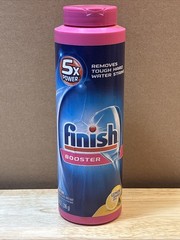 Finish Hard Water Booster Powder 5 X Power 14oz Hard Water Lemon Sparkle HTF
