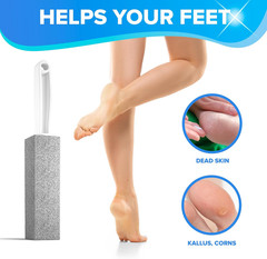 Pumice Cleaning Stone with Handle Toilet Bowl Cleaner Hard Water Ring Remover