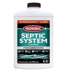 K-57 Septic System Drain Cleaner, Liquid Septic Tank Pipe Clog Remover