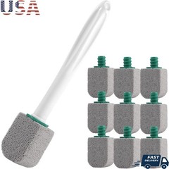 Pumice Stone Toilet Cleaner Brush 10 Stones Handle High Quality Cleaning Tool US