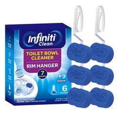 Bowl Cleaner Rim Hanger, 6 Count Automatic Bowl Cleaner, Cleans and Freshens …