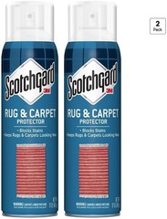 2 PACK Scotchgard Rug & Carpet Protector, Carpet & Rug Protector Blocks Stains
