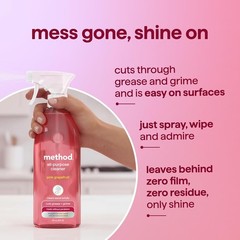 Method All-Purpose Cleaner Spray, Pink Grapefruit – Cuts Grease & Grime 28 fl oz