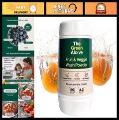 Produce Cleaner Wash Powder – Fruit & Vegetable Cleaner – Removes Dirt & Residue