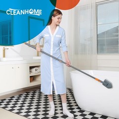 Tile Tub Scrubber Brush with 3 Different Function Cleaning Heads and 56″ Extenda