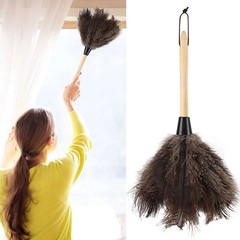 1-5pcs Ostrich Feather Duster Durable Dust Collecting Cleaning Tool In Wool Shop
