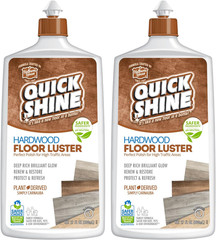 Quick Shine Hardwood Floor Luster Polish 27 Oz 2 Pack Carnauba Floor Finish