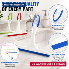 Shower Squeegee for Glass Doors, 3pcs Bathroom Squeegee for Shower Cleaner Squee