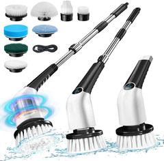 Electric Spin Scrubber, Cordless Power Scrubber up to 420RPM Powerful Cleaning,
