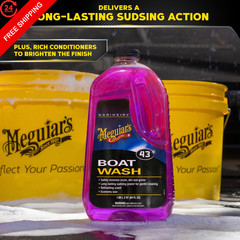 Meguiar’s M43 Marine/RV Boat Wash, pH-Balanced 64 Fl Oz (Pack of 1), PURPLE