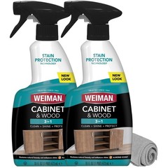 16 oz Wood Cleaner Spray – 2 Pack with Microfiber Towel^