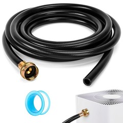 12 Ft Dehumidifier Drain Hose 3/4 Inch FHT Thickened Galvanized Connectors