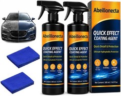 500ML Car Coating Spray(16.9FL OZ), 2 Pcs Quick Coating Agent for Car Paint P…