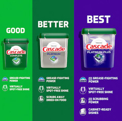 Cascade Platinum Plus 47 -Count Fresh Scent Dishwasher Detergent