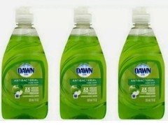 Dawn Anti-bacteral Liquid Hand Soap Dish Detergent Apple Scent, 7 oz 3 Pack