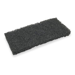 TOUGH GUY 280193 Cleaning Pad,10in L,Black,4 1/2 in W,PK5 6XE71