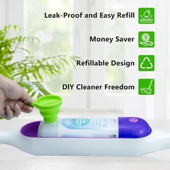 PowerMop Refillable Bottle for Swiffer PowerMop Mop,26 FL.OZ Leak-Proof Reusable