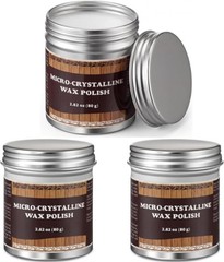 3 Pack Micro-crystalline Wax Polish, 251ml Total, Multi-surface Protective Paste