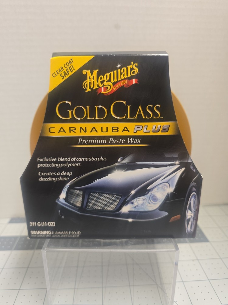 Meguiar’s GOLD CLASS CARNAUBA PLUS Premium Paste Car Wax HIGH QUALITY Brand New