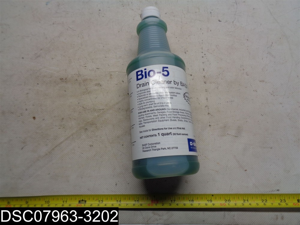 Qty=3 Quarts (3 X 1 Quart) Vector Bio-5 Multipurpose Drain Cleaner 804338239923