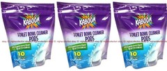 ( Lot 3 Bags ) KABOOM Fresh Scent Toilet Bowl Pods 10-Count/Bag – Total 30 Pods