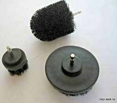 Custom Kit of 1/4″ Drive Cleaning Brushes / Buffers Tool Attachments