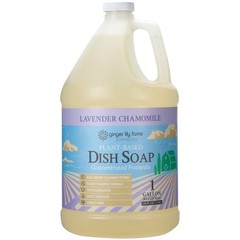 Plant Based Dish Soap 128 Fl Oz Lavender Chamomile Eco Friendly Grease Remover