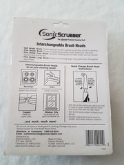 Sonic Scrubber Replacement Brush Set For Kitchen & Household & Bathroom NEW