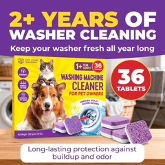 ECO LIVING SOLUTIONS Washing Machine Cleaner Tablets for Pet Owners 36 Pack