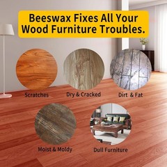 Beeswax Furniture Polish & Conditioner Wood Seasoning Beeswax, Furniture Wax…