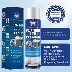 HVAC Evaporator Coil and Condenser AC Unit Cleaner Foam Solution for Home HVAC