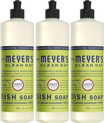MRS. MEYER’S CLEAN DAY Liquid Dish Soap, Lemon Verbena, 16 Oz Pack of 3