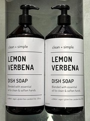 (2-Pk) CLEAN + SIMPLE ~ LEMON VERBENA Essential Oil Hand Softening DISH SOAP