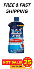 New Finish Jet-Dry Rinse Aid, 38 fl. oz. 374 washes, Residue Removal