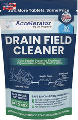 Accelerator by Dr. Pooper Drain Field Cleaner Tablets (20 Count) – Septic Tank T