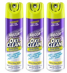 3 Pack Kaboom Foam-Tastic with OxiClean Fresh Scent Bathroom Cleaner, 19 oz.