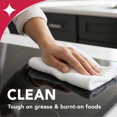 Heavy Duty Cooktop Cleaning Kit – 10oz Spray & 12oz Cream for Streak-Free Shine